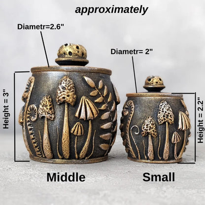 enchanted forest: glade wooden pot with lid dimensions