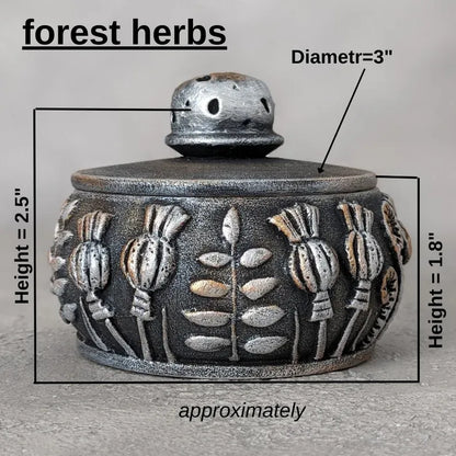 forest clearing wooden pot with lid dimensions