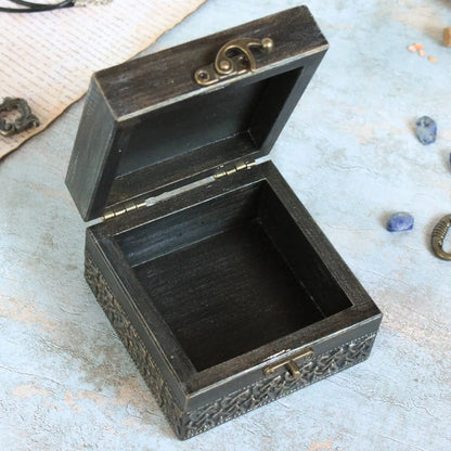 magic eternal wooden ouroboros witches box open