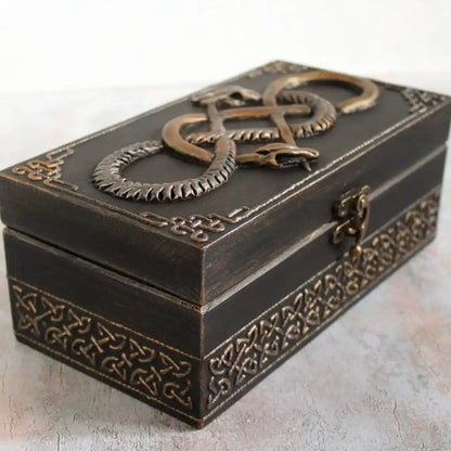 mythical mastery jormungandr wooden witches box side view