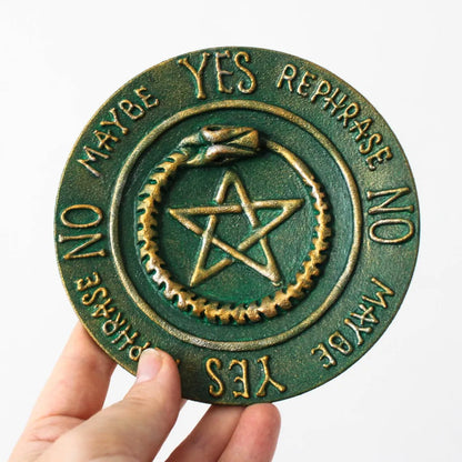 ouroboros pentagram pendulum board in hand 